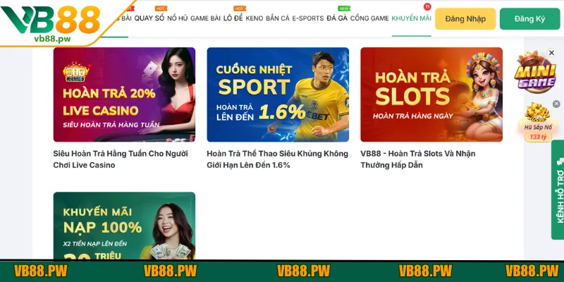 Thương hiệu luôn khiến người chơi thích thú với loạt ưu đãi khủng