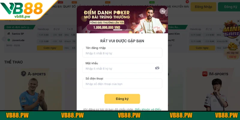 Tìm hiểu thao tác tham gia sân chơi VB88 cực đơn giản cho người mới